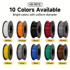 Newest Hyper PETG 3D Printer Filament 1.75mm For High Speed 600mm/s Printer 3D Printing Material Good Toughness High Precision No Bubble 10KG Mix Color