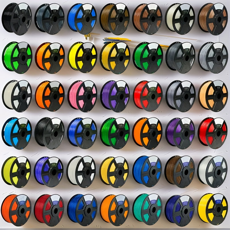 Small rolls 250g-32 Colors Of 3D Printing Consumables PLA Multi-color Filament, (250 Grams/0.55 Lb) 1.75mm+/-0.03mm, 3D Printed Filament, Can Quickly And Randomly Gradient Shiny Colors, Widely Supports FDM 3D Printer