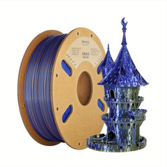[1kg Dual Color PLA Filament] ERYONE Silk Dual Color Filament PLA 3D Printer 1.75mm +/- 0.03mm, Coextrusion Filament PLA Shiny Filament 1kg(2.2lbs)