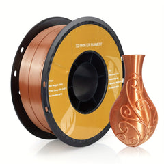 5 KG Silk PLA Filament 1.75 Mm For 3D Printer, Metal-Like Shiny Consumable 1 Kg (2.2 Lbs) 1 Spool 3D Printer Material