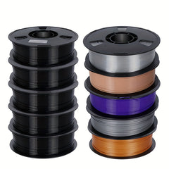 [10kg PETG Filament Bundle] 10kg PETG Filament 1.75mm Bundle Black Mixing Color 22LBS 3D Printer Filament 1kg/roll