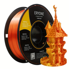[1kg Dual Color PLA Filament] ERYONE Silk Dual Color Filament PLA 3D Printer 1.75mm +/- 0.03mm, Coextrusion Filament PLA Shiny Filament 1kg(2.2lbs)