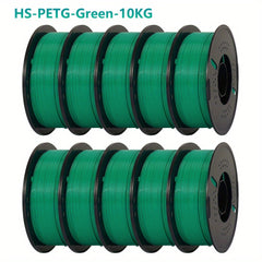 Newest Hyper PETG 3D Printer Filament 1.75mm For High Speed 600mm/s Printer 3D Printing Material Good Toughness High Precision No Bubble 10KG Mix Color