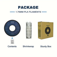 [3kgs Cyan PLA 3d Filament] LONGER 3kgs 6.6LB PLA Cyan 3 Rolls (1KGS 2.2LB Each) 3d Printing Filament, 1.75mm, For All 3d Printers and 3d Printing Pens