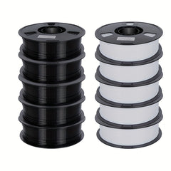 [10kg PETG Filament Bundle] 10kg PETG Filament 1.75mm Bundle Black Mixing Color 22LBS 3D Printer Filament 1kg/roll
