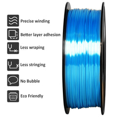 GEEETECH 3d Silk PLA Filament 1kg1.75mm Spool Wire For 3D Printer Material, Vacuum packaging, special colors