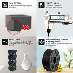 SUNLU 10KG 3D Filament PLA /PLA PLUS Filament 10kg 22 lbs 1.75mm 3D Printer Filament Environmentally friendly High strength PLA