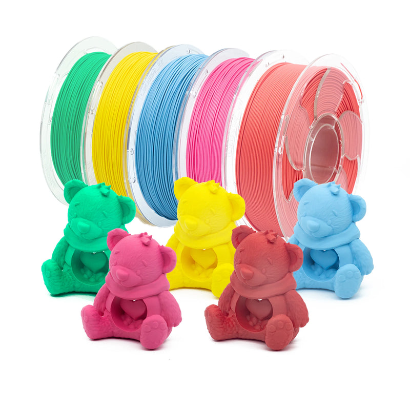 3D Print Macaroon Matte PLA Filament 1.75mm Wood Rods PLA High Speed Filament 1kg (2.2lbs) PLA Filament