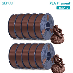 SUNLU 10KG PLA 3D Printer Filament 1.75mm, 1kg Spool (2.2lbs)