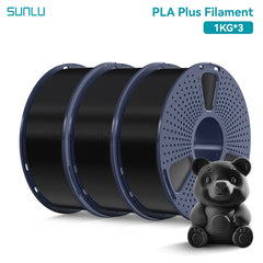 SUNLU 3KG PLA Plus /Clear 3D Printer Filament 1.75mm 1000g Spool (2.2lbs)