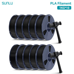 SUNLU 10KG PLA 3D Printer Filament 1.75mm, 1kg Spool (2.2lbs)