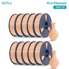 SUNLU 10KG PLA 3D Printer Filament 1.75mm, 1kg Spool (2.2lbs)