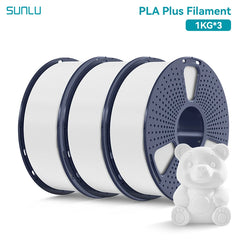 SUNLU 3KG PLA Plus /Clear 3D Printer Filament 1.75mm 1000g Spool (2.2lbs)