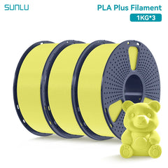 SUNLU 3KG PLA Plus /Clear 3D Printer Filament 1.75mm 1000g Spool (2.2lbs)