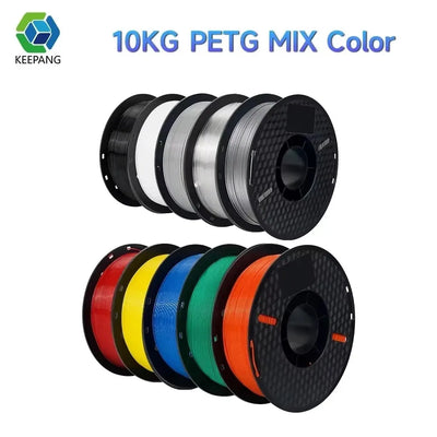 10KG/22LBS 1.75mm PETG Filament for 3D Printer Plastic Material Clogging Free Non-Toxic PETG 3D Filament Consumables