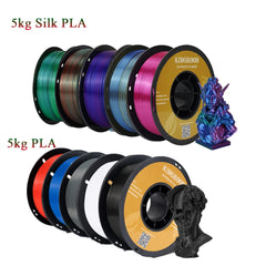 KEEPANG PLA/Silk PLA Filament 5/10kg 3D Printer Filament 1kg/1roll 1.75mm Pla Plastic Filamento No Bubble 3D Printing Materials