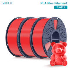 SUNLU 3KG PLA Plus /Clear 3D Printer Filament 1.75mm 1000g Spool (2.2lbs)