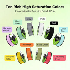Soleyin Creality Sub Brand 12KG 1.75mm 3D Printer Ultra PLA Filament  High Quality Muiti Color Vacuum Eco-Friendly for Creality