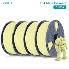 SUNLU PLA Meta 3D Printer Filament  4KG 1KG/Roll 175MM Tolerances +/-0.02MM Filament