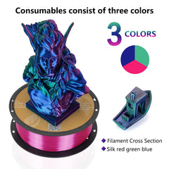 KEEPANG PLA/Silk PLA Filament 5/10kg 3D Printer Filament 1kg/1roll 1.75mm Pla Plastic Filamento No Bubble 3D Printing Materials