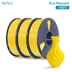 SUNLU 3KG PLA /Clear 3D Printer Filament 1.75mm 1000g Spool (2.2lbs)