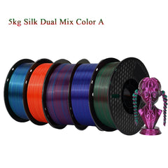 KEEPANG PLA/Silk PLA Filament 5/10kg 3D Printer Filament 1kg/1roll 1.75mm Pla Plastic Filamento No Bubble 3D Printing Materials