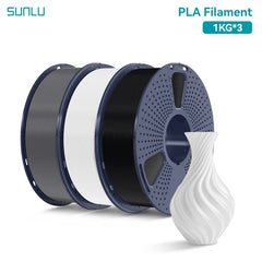 SUNLU 3KG PLA /Clear 3D Printer Filament 1.75mm 1000g Spool (2.2lbs)