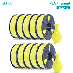 SUNLU 10KG PLA 3D Printer Filament 1.75mm, 1kg Spool (2.2lbs)