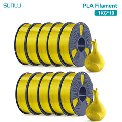 SUNLU 10KG PLA 3D Printer Filament 1.75mm, 1kg Spool (2.2lbs)