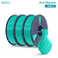 SUNLU 3KG PLA /Clear 3D Printer Filament 1.75mm 1000g Spool (2.2lbs)