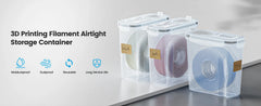 YOOPAI Filament Storage Box 4 Pack Filament Container for 3D Printing Filament Sealing and Protection 4.0L  9.5*4.4*9.7 cm