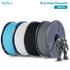SUNLU PLA Meta 3D Printer Filament  4KG 1KG/Roll 175MM Tolerances +/-0.02MM Filament