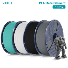 SUNLU PLA Meta 3D Printer Filament  4KG 1KG/Roll 175MM Tolerances +/-0.02MM Filament