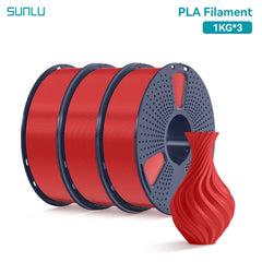 SUNLU 3KG PLA /Clear 3D Printer Filament 1.75mm 1000g Spool (2.2lbs)