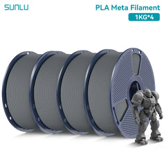 SUNLU PLA Meta 3D Printer Filament  4KG 1KG/Roll 175MM Tolerances +/-0.02MM Filament
