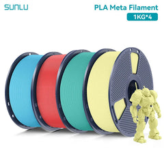 SUNLU PLA Meta 3D Printer Filament  4KG 1KG/Roll 175MM Tolerances +/-0.02MM Filament