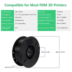 10KG/22LBS 1.75mm PETG Filament for 3D Printer Plastic Material Clogging Free Non-Toxic PETG 3D Filament Consumables