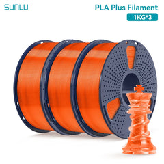 SUNLU 3KG PLA Plus /Clear 3D Printer Filament 1.75mm 1000g Spool (2.2lbs)