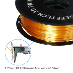 GEEETECH 3d Silk PLA Filament 1kg1.75mm Spool Wire For 3D Printer Material, Vacuum packaging, special colors