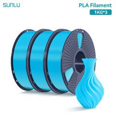 SUNLU 3KG PLA /Clear 3D Printer Filament 1.75mm 1000g Spool (2.2lbs)