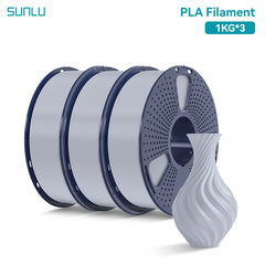 SUNLU 3KG PLA /Clear 3D Printer Filament 1.75mm 1000g Spool (2.2lbs)
