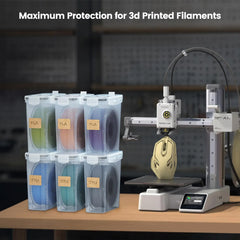 YOOPAI Filament Storage Box 4 Pack Filament Container for 3D Printing Filament Sealing and Protection 4.0L  9.5*4.4*9.7 cm