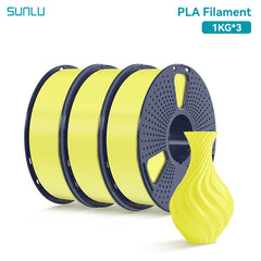 SUNLU 3KG PLA /Clear 3D Printer Filament 1.75mm 1000g Spool (2.2lbs)