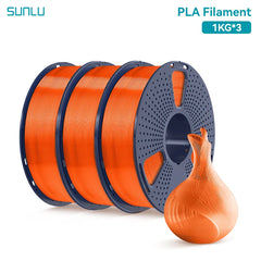 SUNLU 3KG PLA /Clear 3D Printer Filament 1.75mm 1000g Spool (2.2lbs)