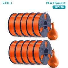 SUNLU 10KG PLA 3D Printer Filament 1.75mm, 1kg Spool (2.2lbs)