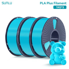 SUNLU 3KG PLA Plus /Clear 3D Printer Filament 1.75mm 1000g Spool (2.2lbs)