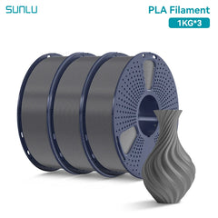 SUNLU 3KG PLA /Clear 3D Printer Filament 1.75mm 1000g Spool (2.2lbs)