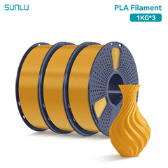 SUNLU 3KG PLA /Clear 3D Printer Filament 1.75mm 1000g Spool (2.2lbs)