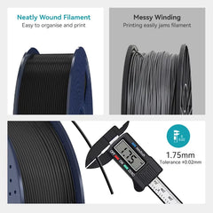 SUNLU 3KG PLA Plus /Clear 3D Printer Filament 1.75mm 1000g Spool (2.2lbs)