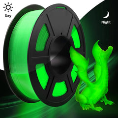 1.75mm PLA Luminous 3D Printer Filament, 200g(0.44L）Spool, Glow in the Dark, for FDM Printers